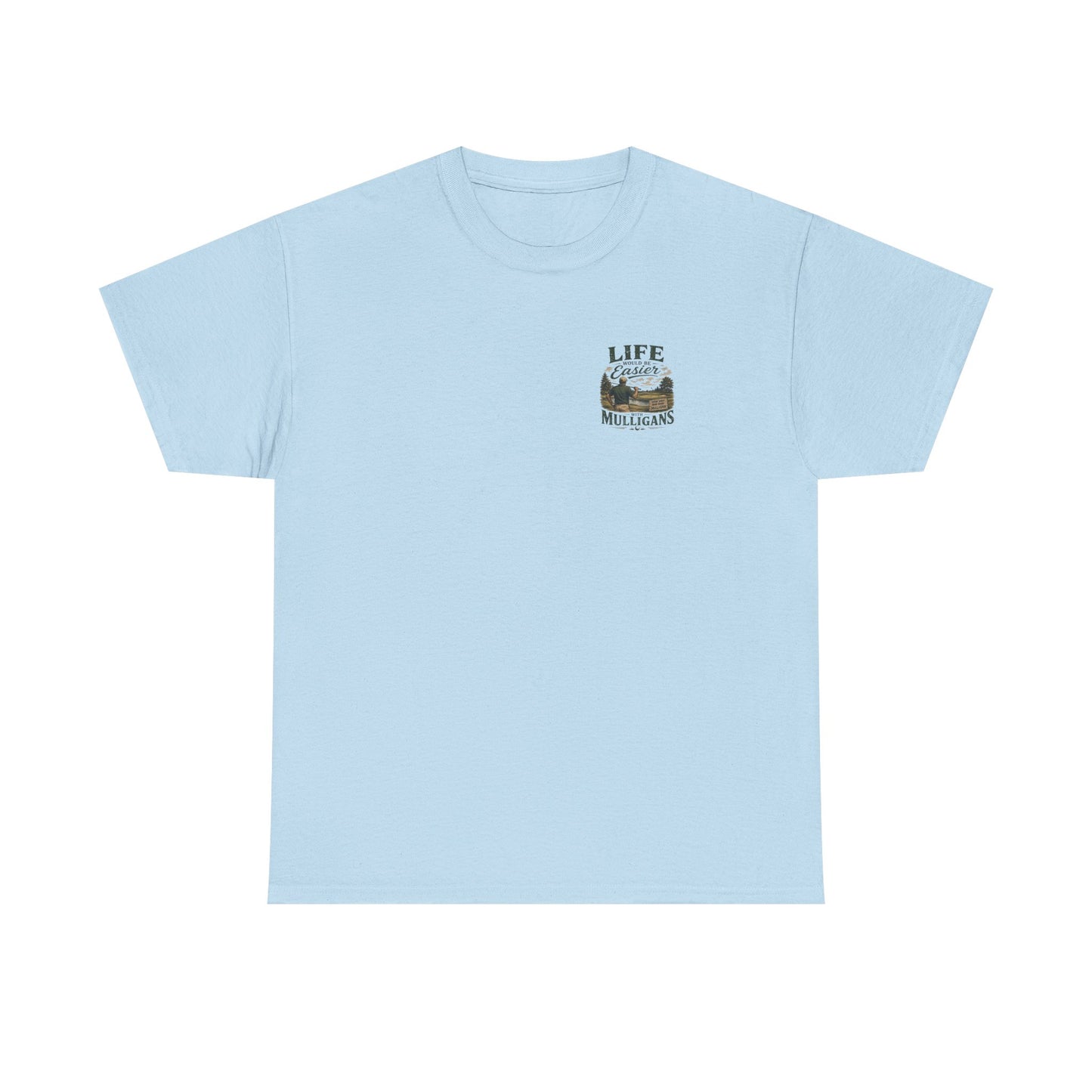 Mulligans Golf T-Shirt — “Life Would Be Easier With Mulligans” Vintage Golf Tee