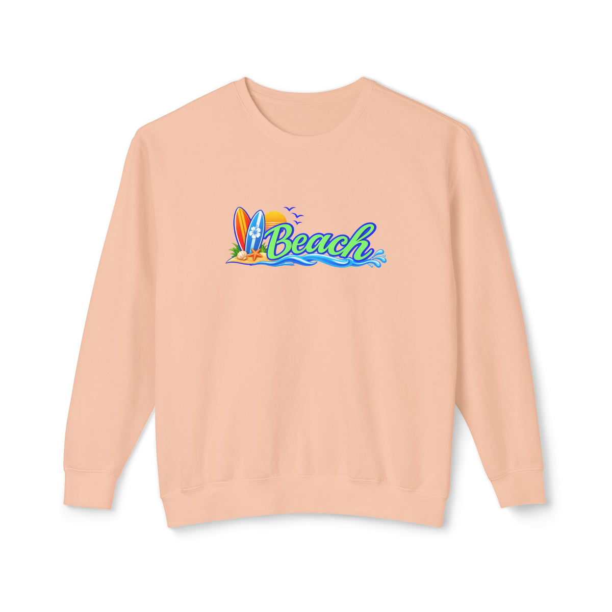 Beach Surf Vibes Crewneck Sweatshirt- Comfort Colors®