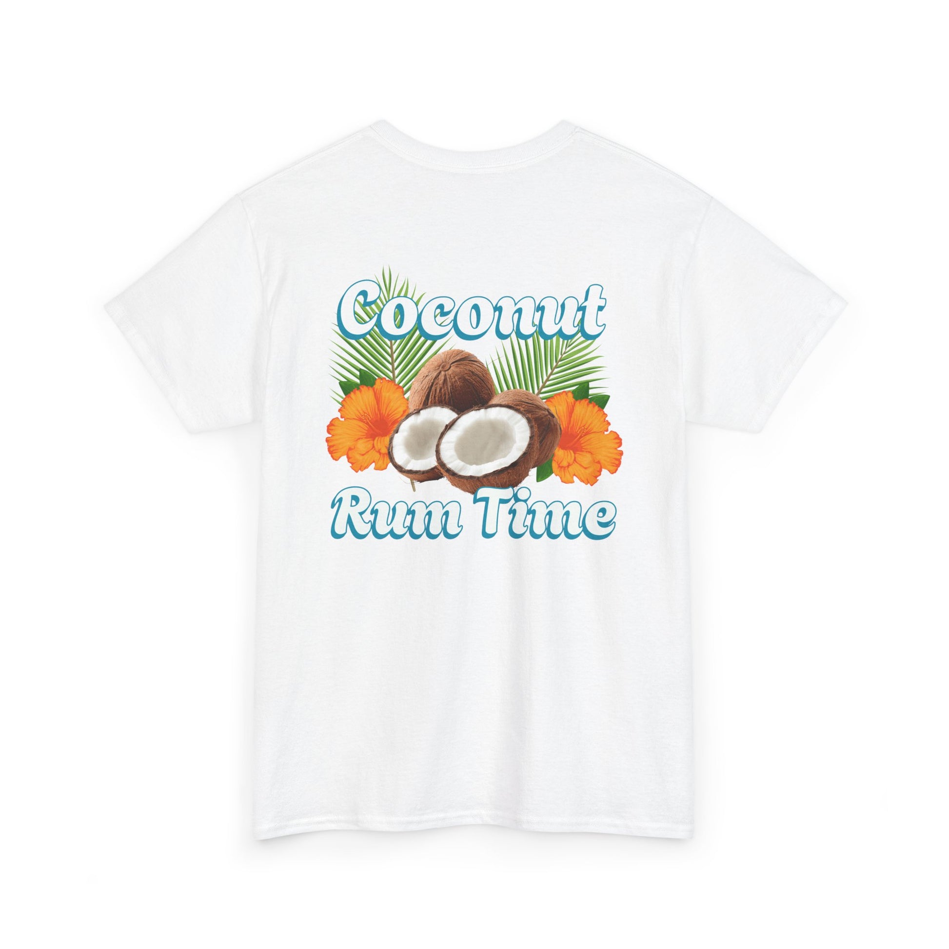 Coconut Rum Time Unisex Heavy Cotton Tee at Caribbean Rays