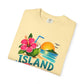 Island Therapy T‑Shirt — Tropical Sunset Coconut Drink Beach Tee