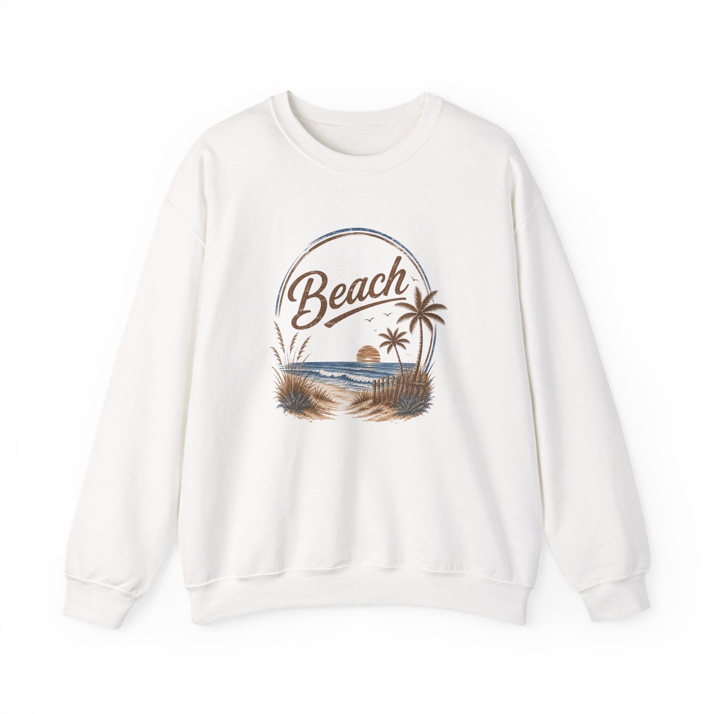 Beach Crewneck Sweatshirt  | Casual Fashion