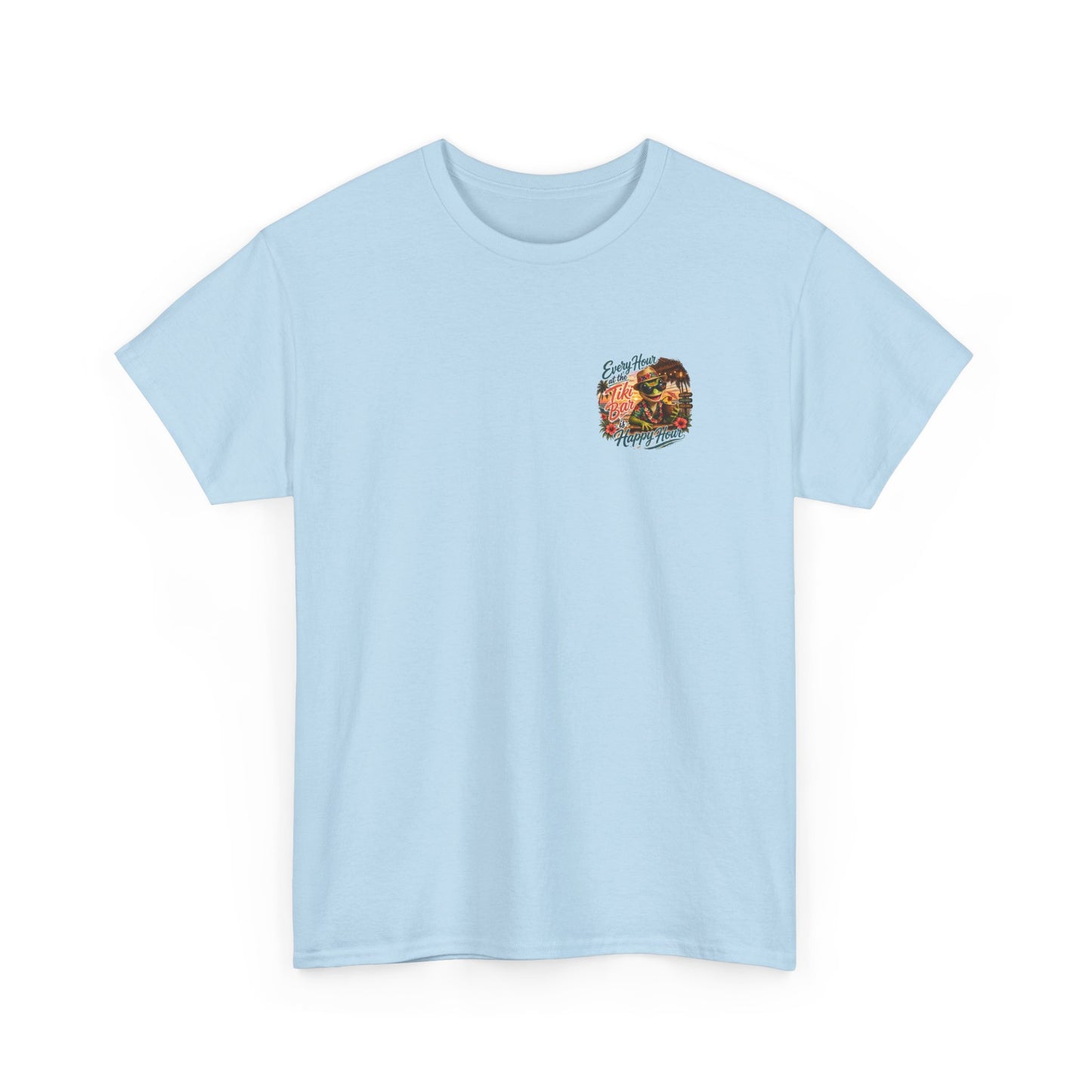 T-Shirt - "Every Hour at the Tiki Bar is Happy Hour" Vintage Tropical Tee