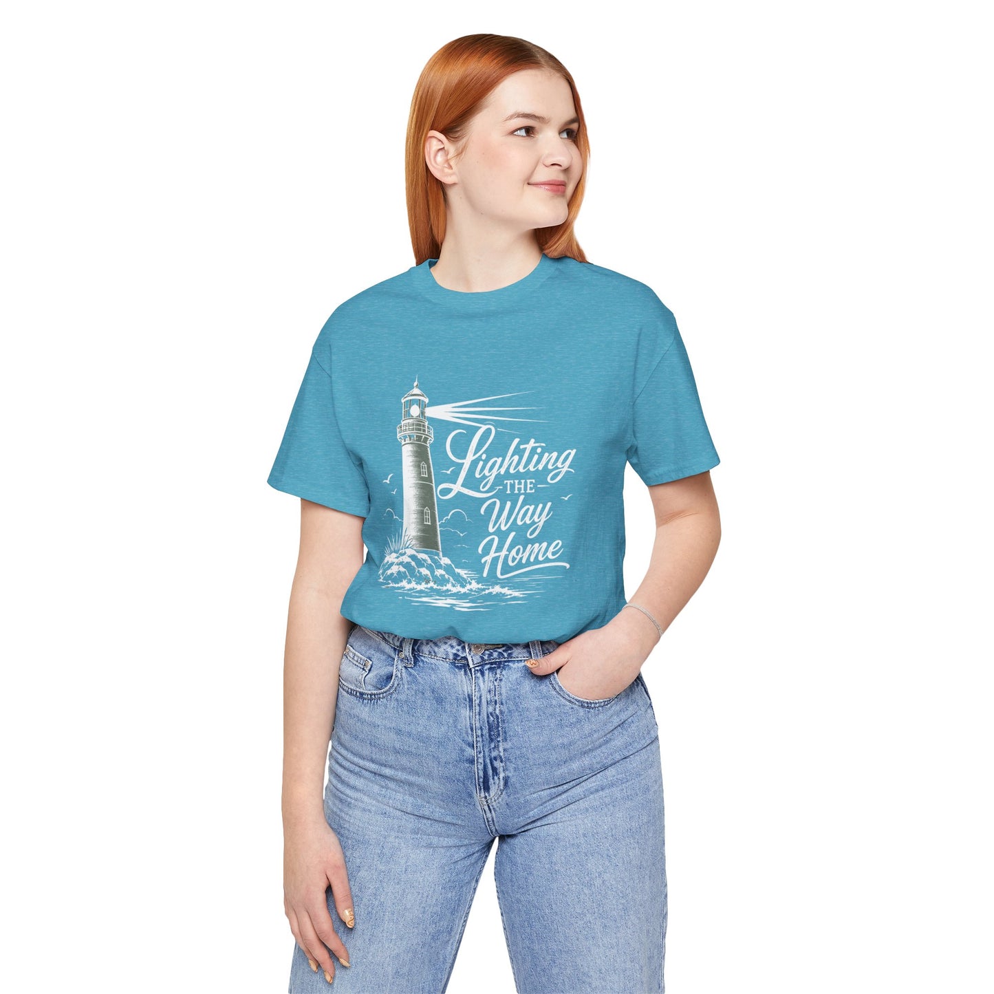 Lighthouse Coastal Tee — Vintage Nautical Lighthouse Graphic Shirt
