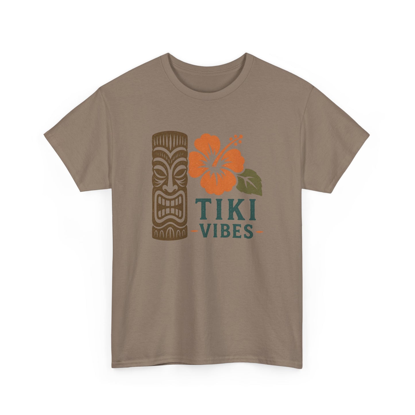 Tiki Vibes Floral Hibiscus Tee