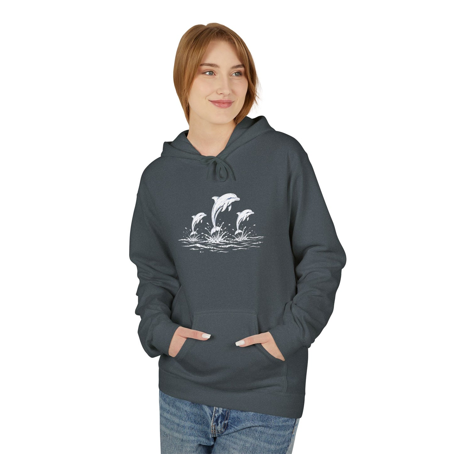 Dolphin Trio Hoodie Graphic Pullover