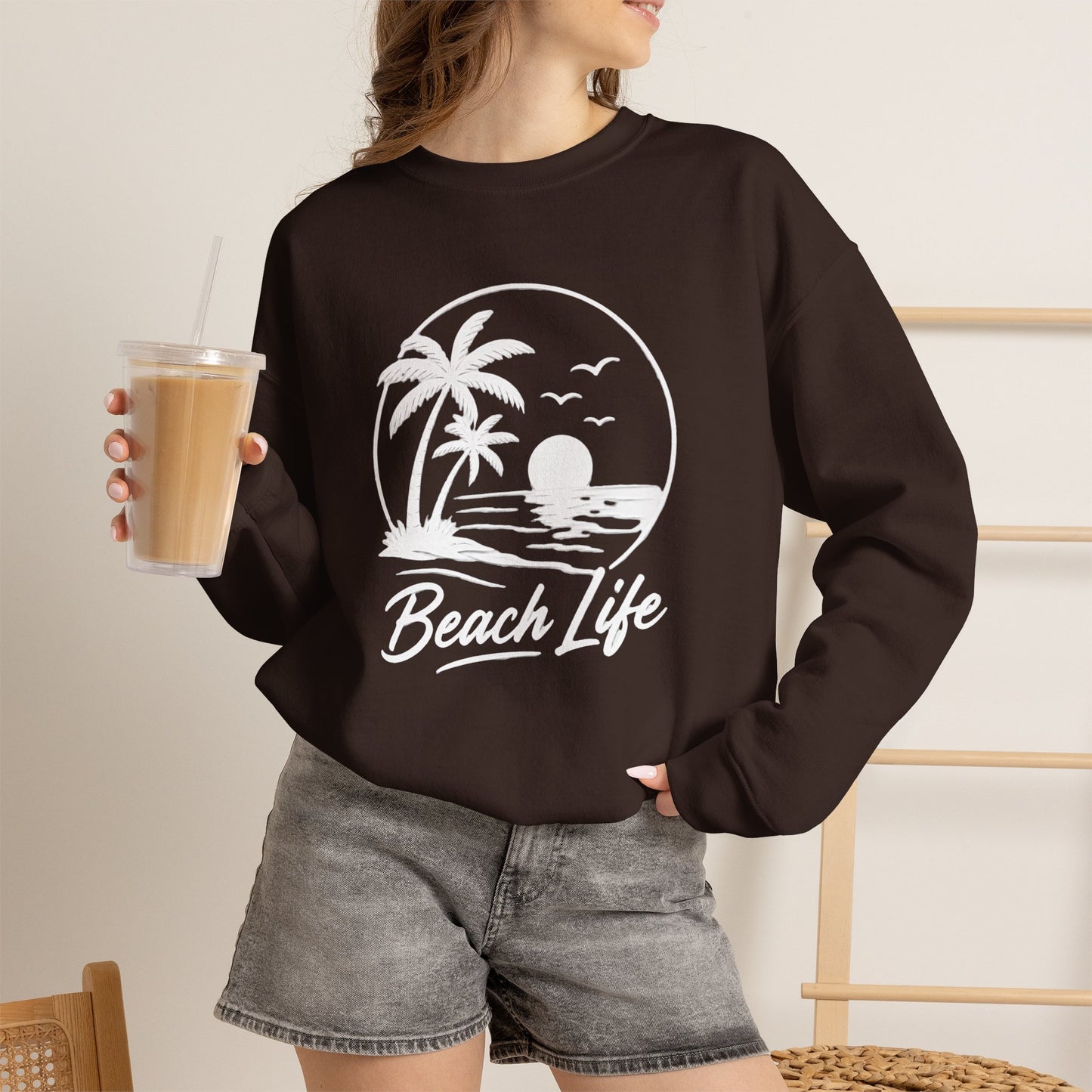Beach Life Crewneck Sweatshirt