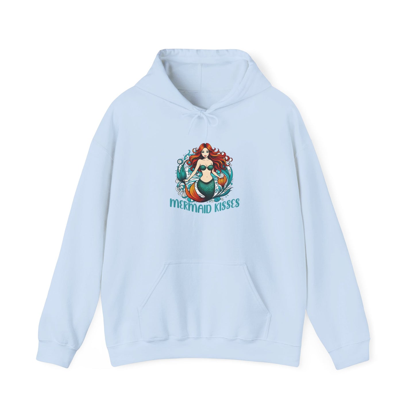 Mermaid Kisses Unisex Hooded Sweatshirt - Cozy Ocean Vibe