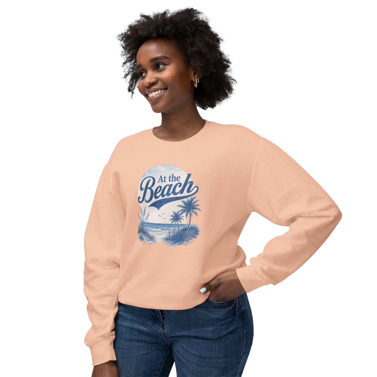 At The Beach Lightweight Crewneck Sweatshirt