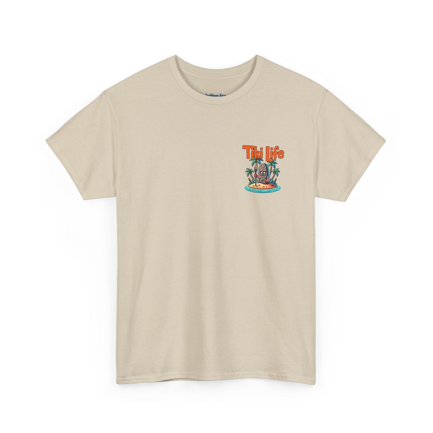 Tiki Life Island Tee - Unisex Heavy Cotton T-Shirt