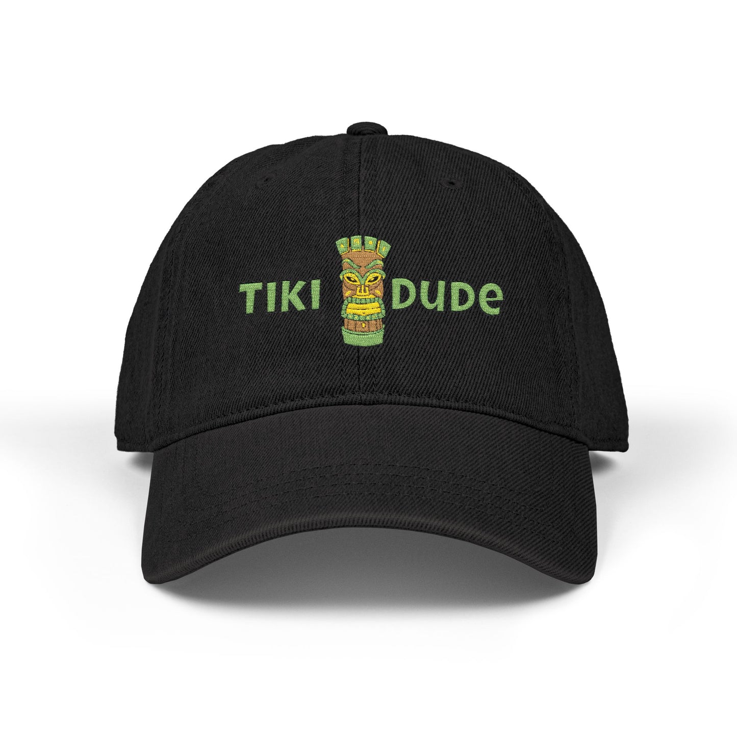 Tiki Dude Embroidered Denim Hat