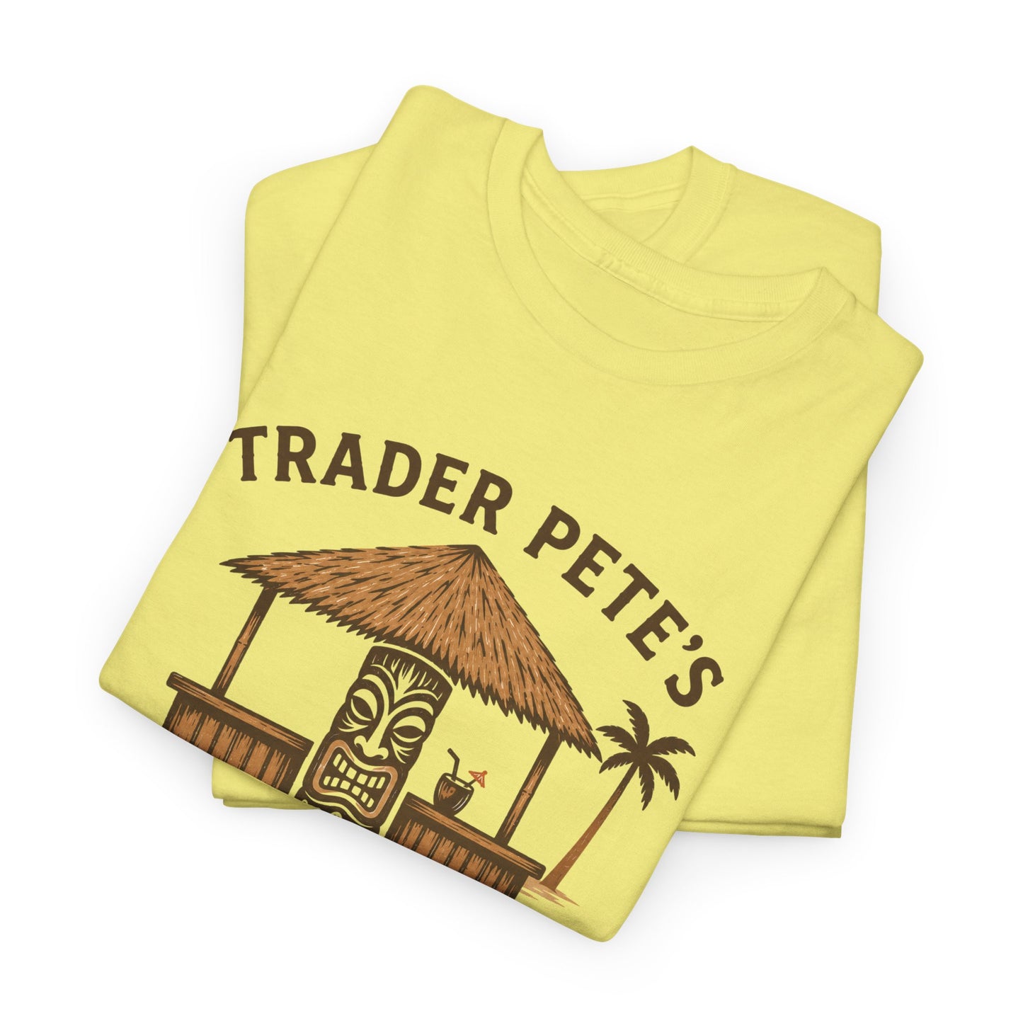 Trader Pete's Tiki Bar Tee — Retro Tropical Vacation Shirt