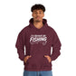 Fishing Hoodie – "I'd Rather Be Fishing" Graphic Pullover for Anglers