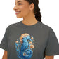 Seahorse Watercolor Women's Boxy Tee