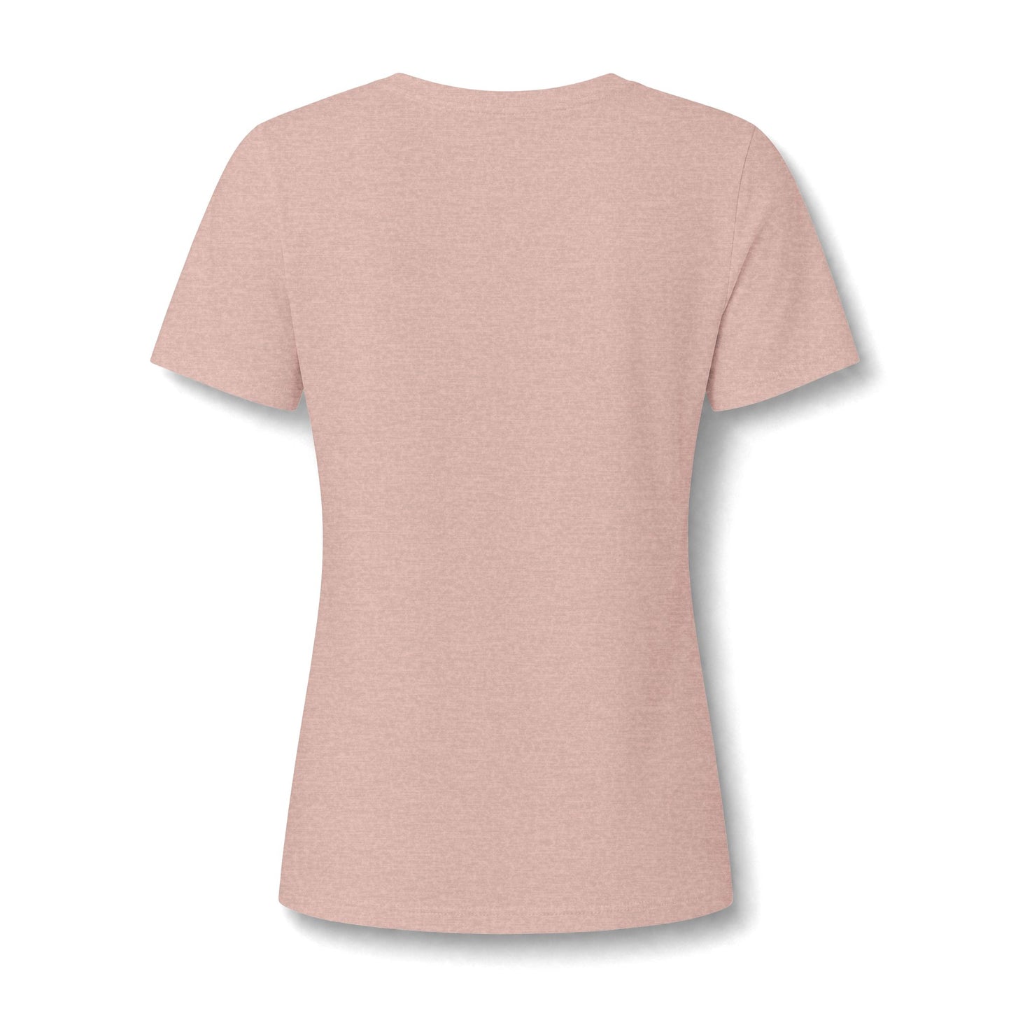 Beachy Attitude V-Neck Tee — Women's Relaxed Heather Graphic T-Shirt