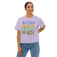 Beach Beach Beach Women's Boxy Tee, Summer T-Shirt, Casual Beachwear,