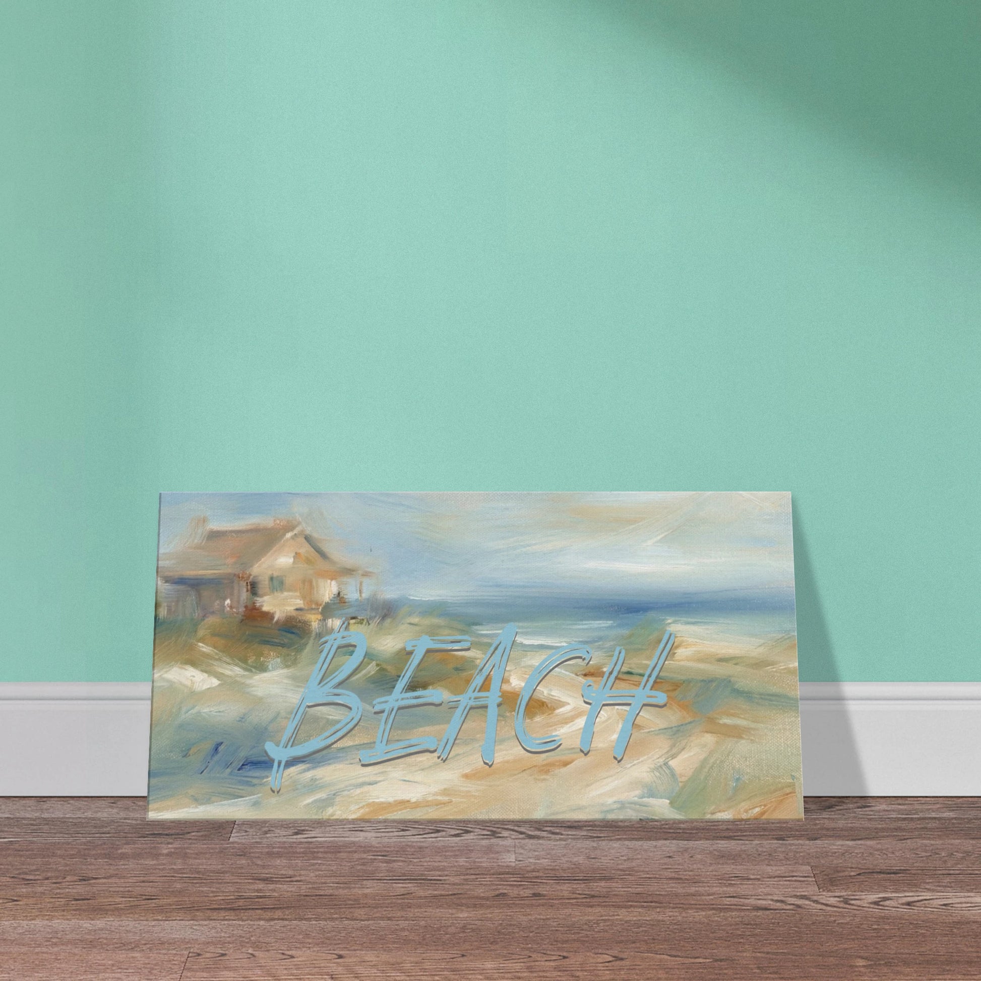  Single Beach House Canvas Print Art - Caribbean Rays