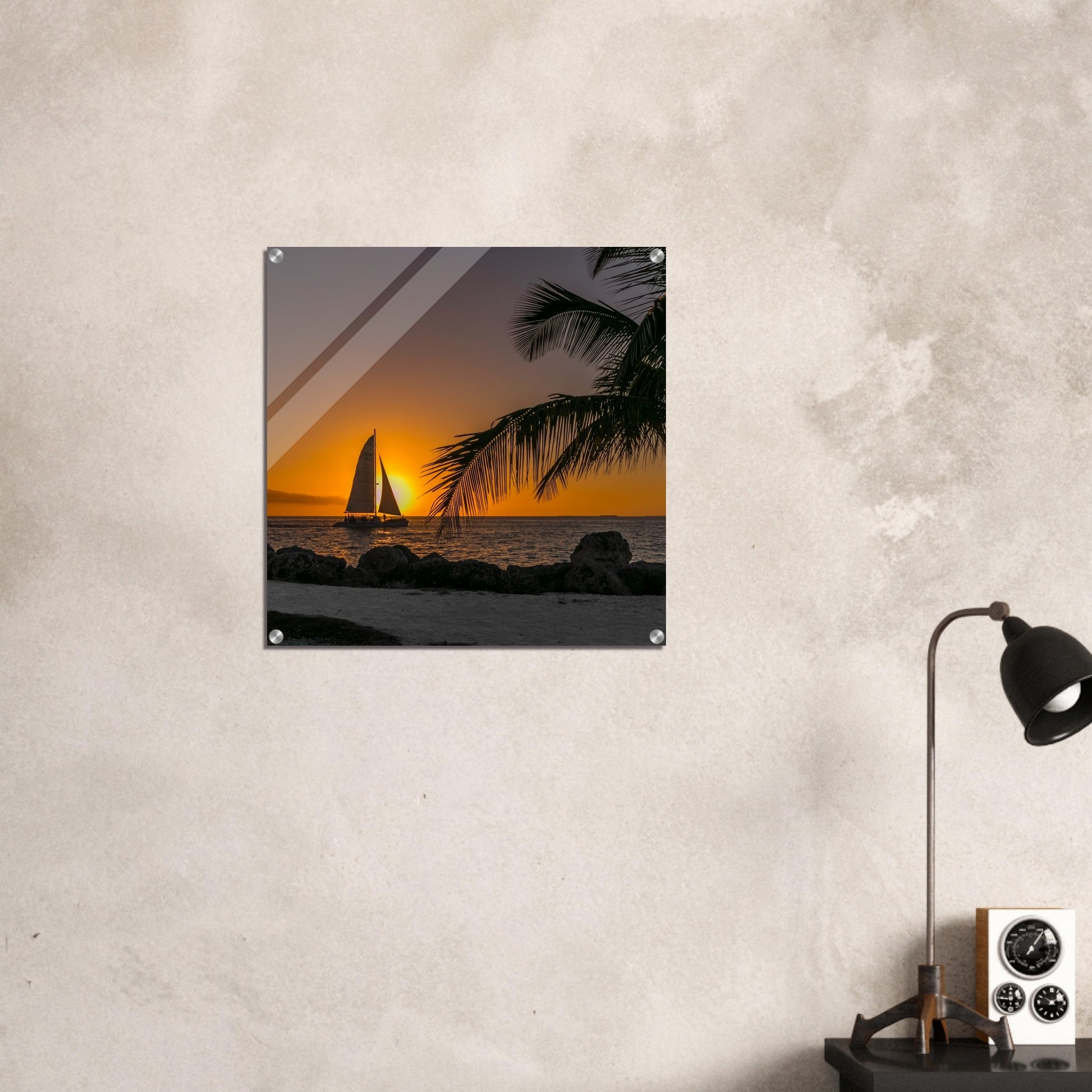 Sunset Sail Acrylic Wall Print 