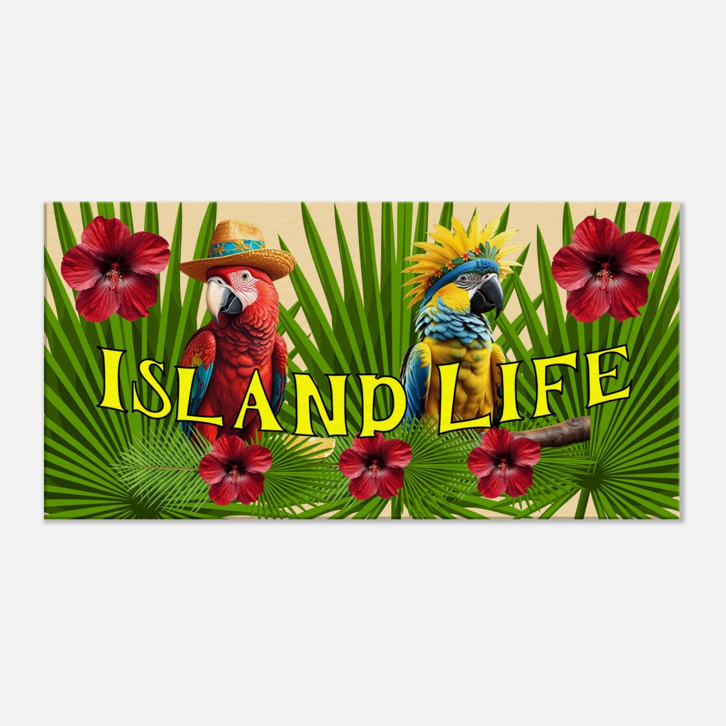 Island Life Large Canvas Wall Print at Caribbean Rays