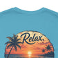 Sunset Beach Tee — "Relax Watch a Sunset" Graphic T-Shirt