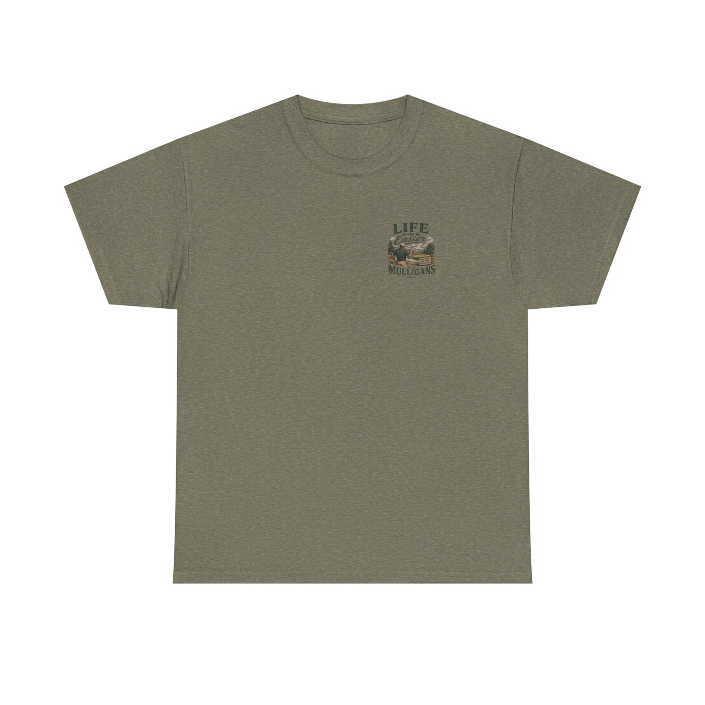 Mulligans Golf T-Shirt — “Life Would Be Easier With Mulligans” Vintage Golf Tee