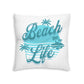 Beach Life Tufted Floor Pillow, Square by Caribbean Rays