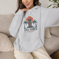 Tiki Vibes Hoodie — Retro Sunset Palm Tree Sweatshirt
