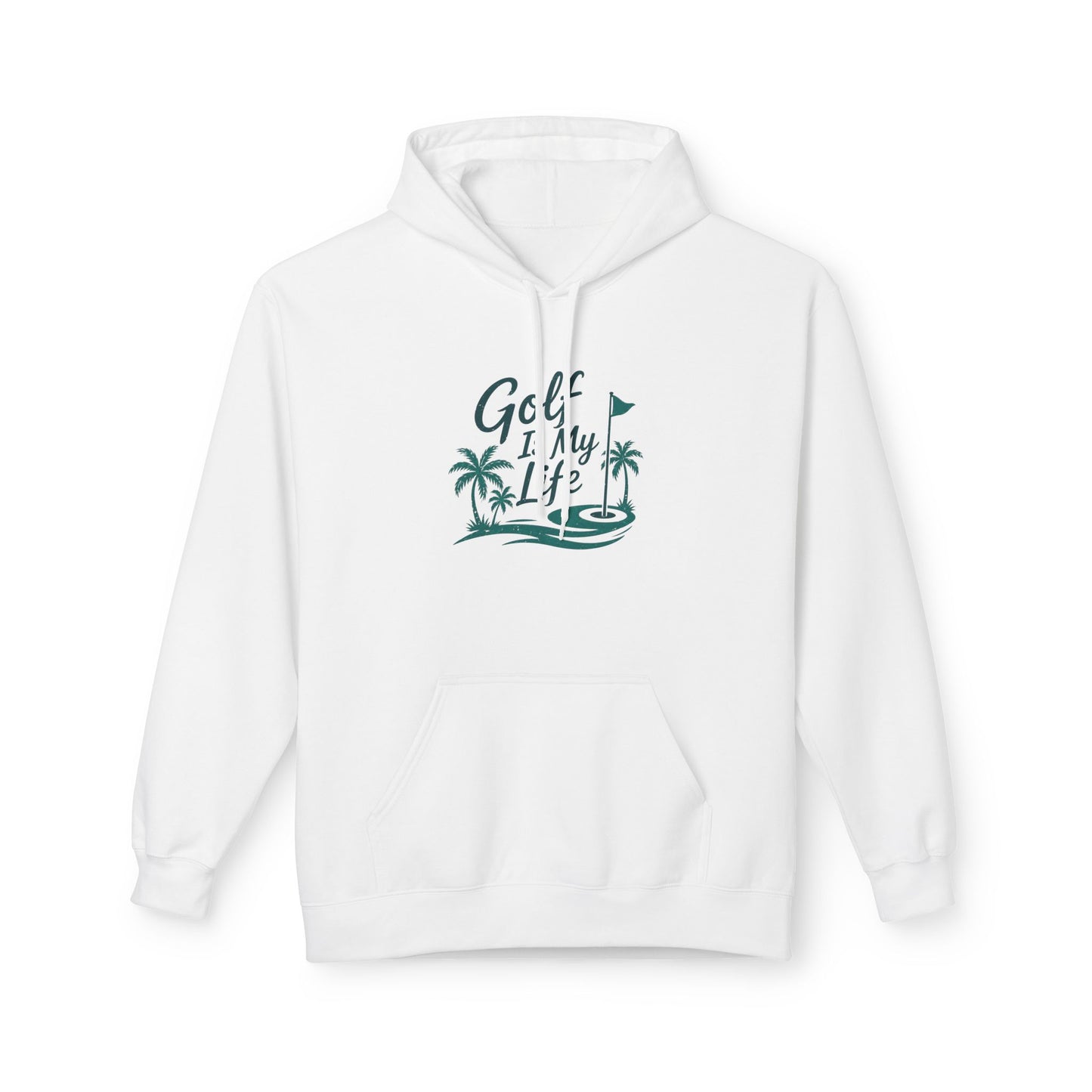 Golf Is My Life Hoodie — Tropical Palm Golf Pullover