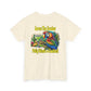 Cocktail Parrot Tee - Fun Retro Style, Unisex  Heavy Cotton T-Shirt, by Caribbean Rays