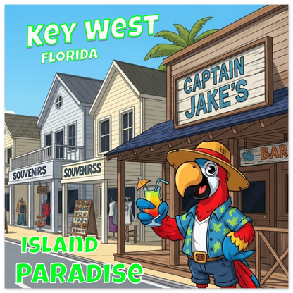  Key West Island Paradise Aluminum Wall Print at Caribbean Rays 