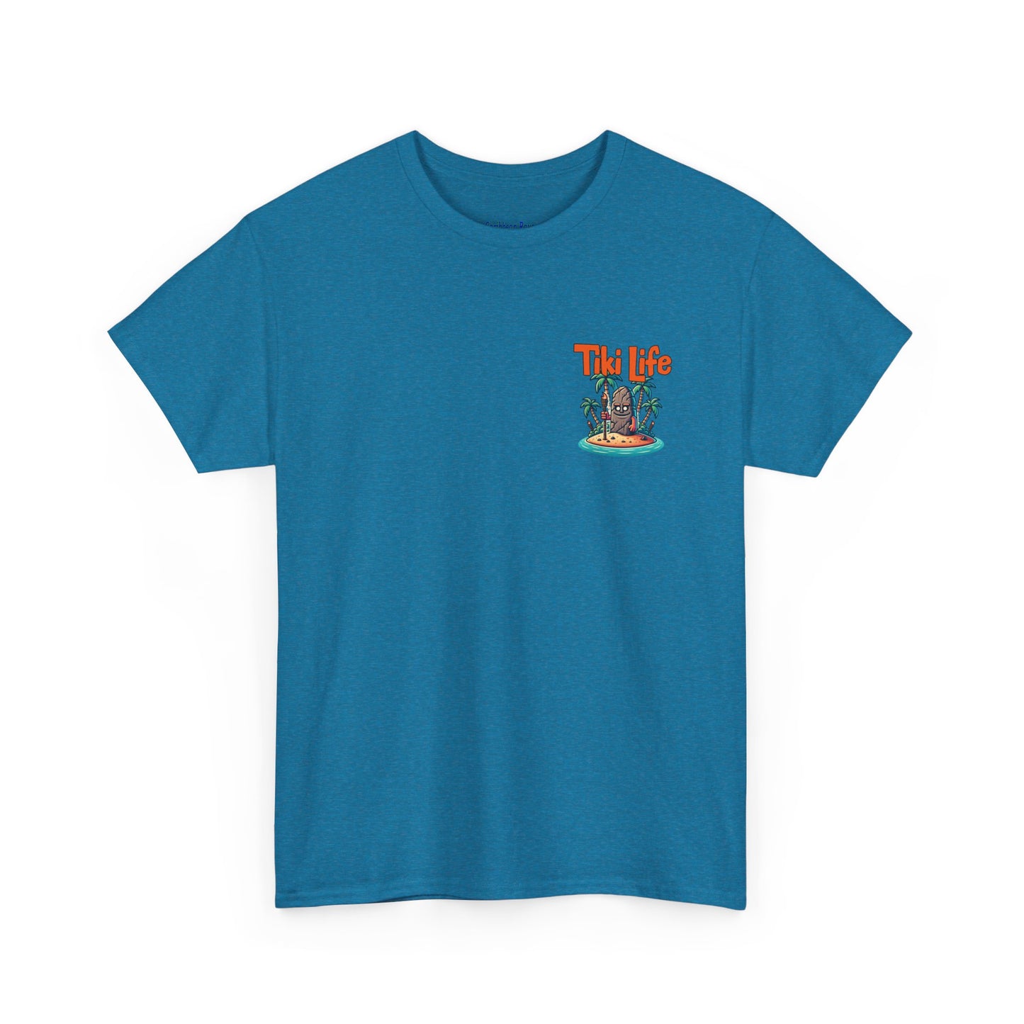 Tiki Life Island Tee - Unisex Heavy Cotton T-Shirt