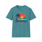 Paradise Found T‑Shirt — Retro Sunset Palm Beach Tee