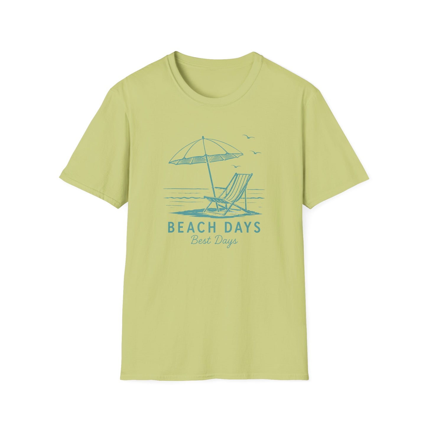 Beach Days T-Shirt — Relaxing Beach Chair & Umbrella Graphic