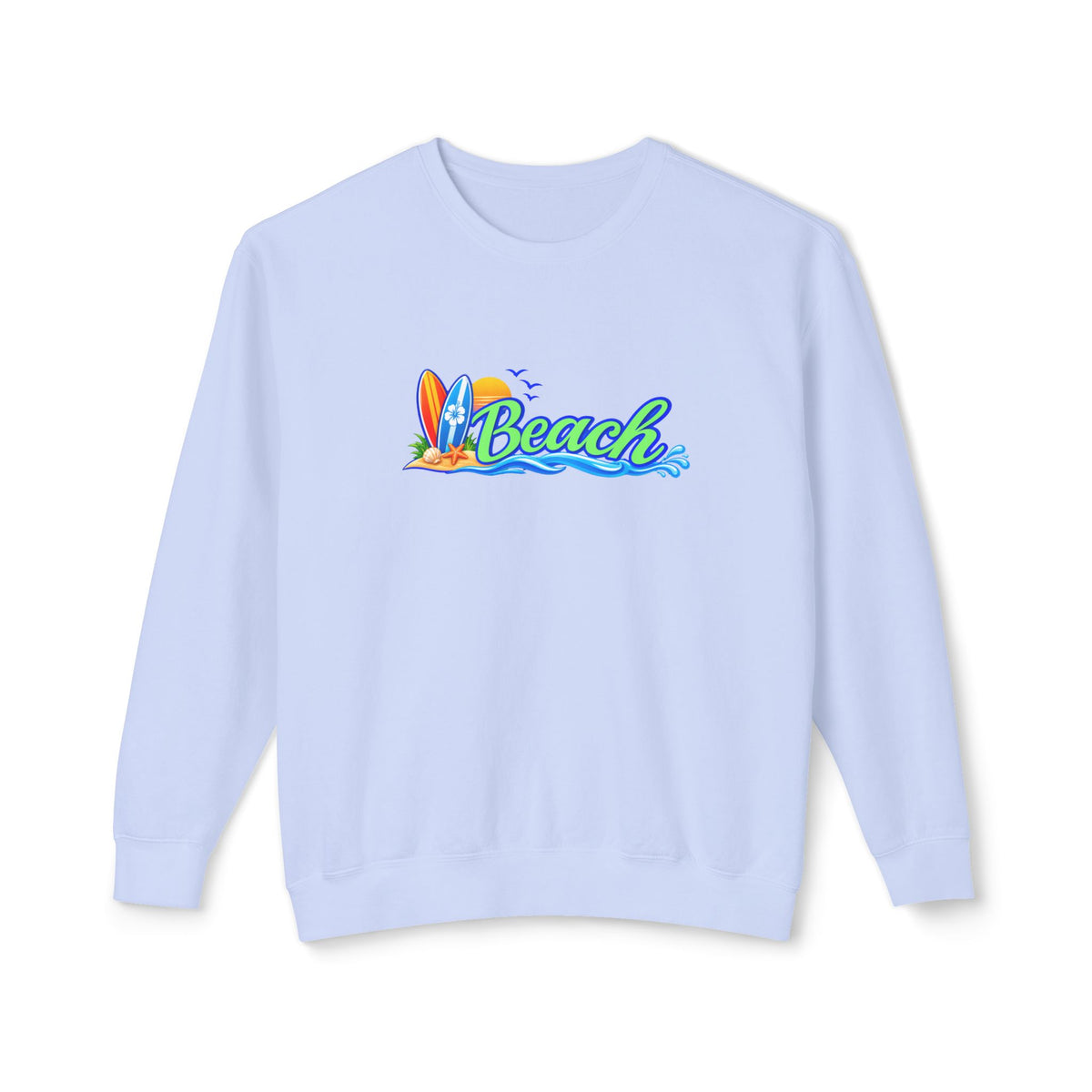 Beach Surf Vibes Crewneck Sweatshirt- Comfort Colors®