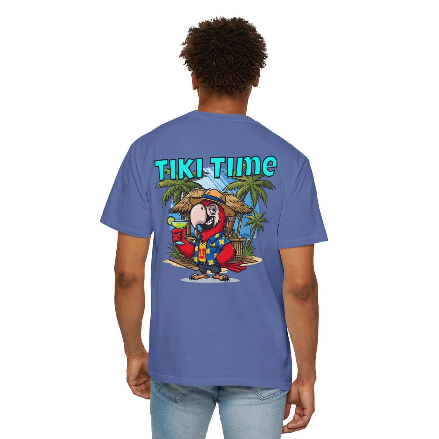 Tiki Time Party Parrot T-Shirt