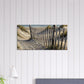 Beach Fence Path Canvas Wall Print on Caribbean Rays 