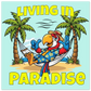 Living in Paradise Aluminum Wall Print by Caribbean Rays