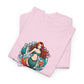 Mermaid Kisses Unisex Heavy Cotton Tee – Fun, Relaxed Vibe for Ocean Lovers