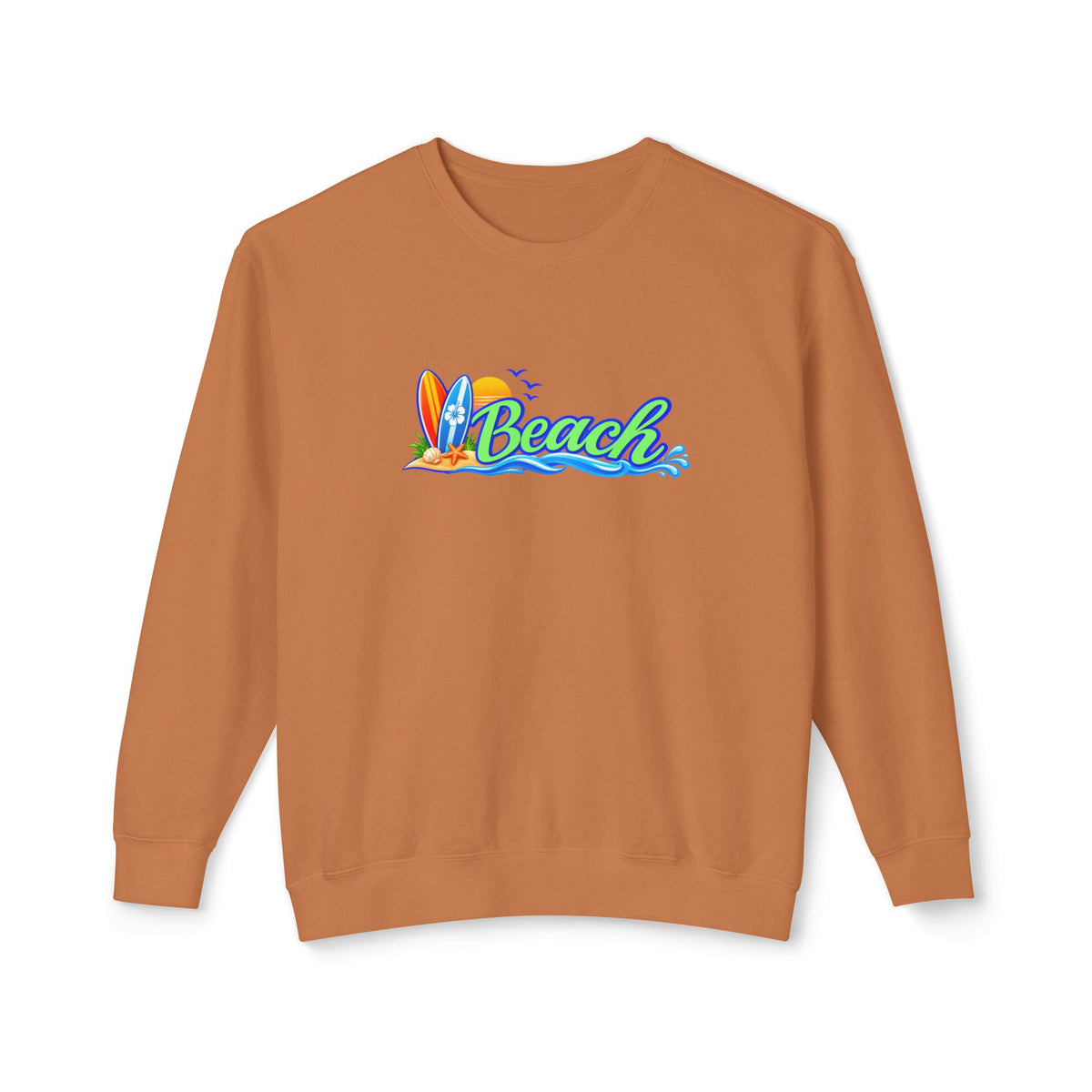 Beach Surf Vibes Crewneck Sweatshirt- Comfort Colors®
