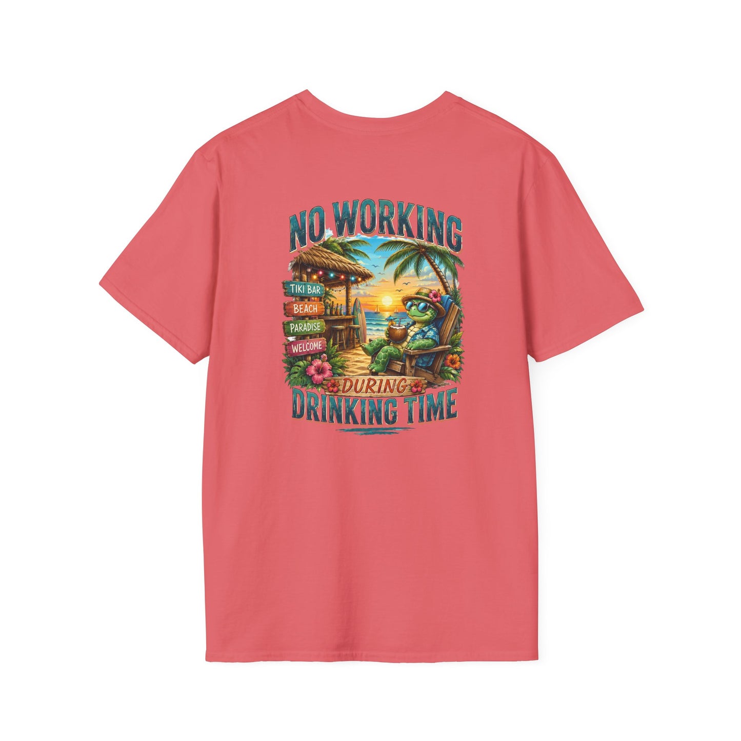 No Working During Drinking Time Unisex Softstyle T-Shirt
