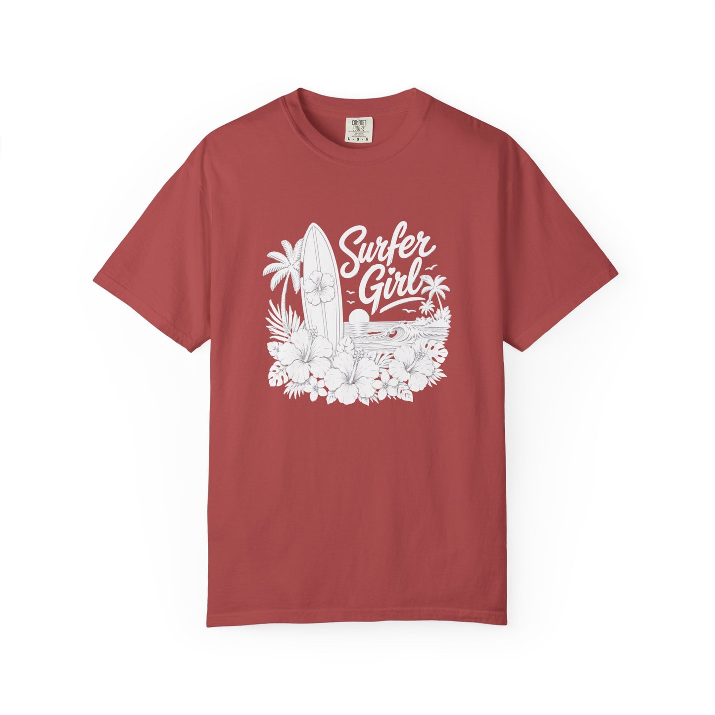 Surfer Girl Graphic Tee — Vintage Beach Surf T‑Shirt