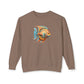 Beach Club Vibrant Fish Art Unisex Lightweight Crewneck Sweatshirt