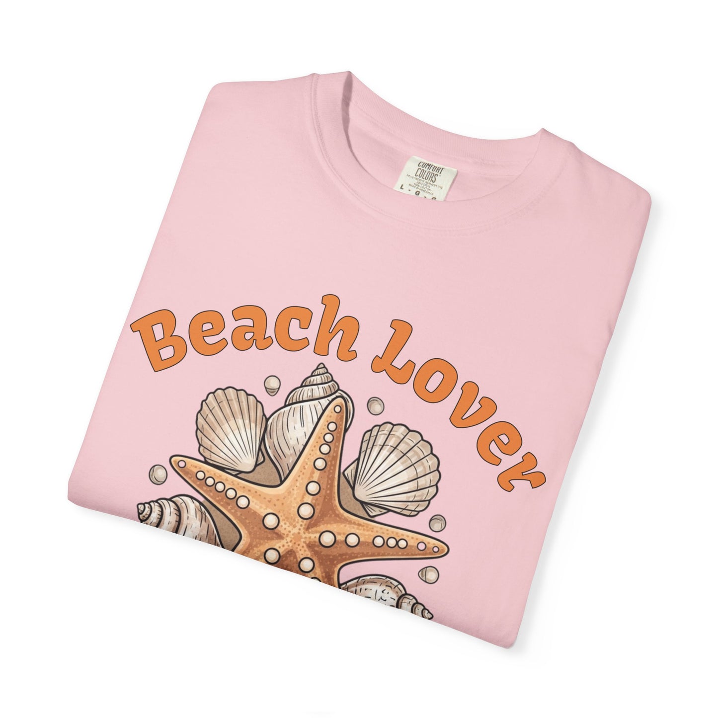 Beach Lover T-Shirt — Seashell & Starfish Graphic Tee