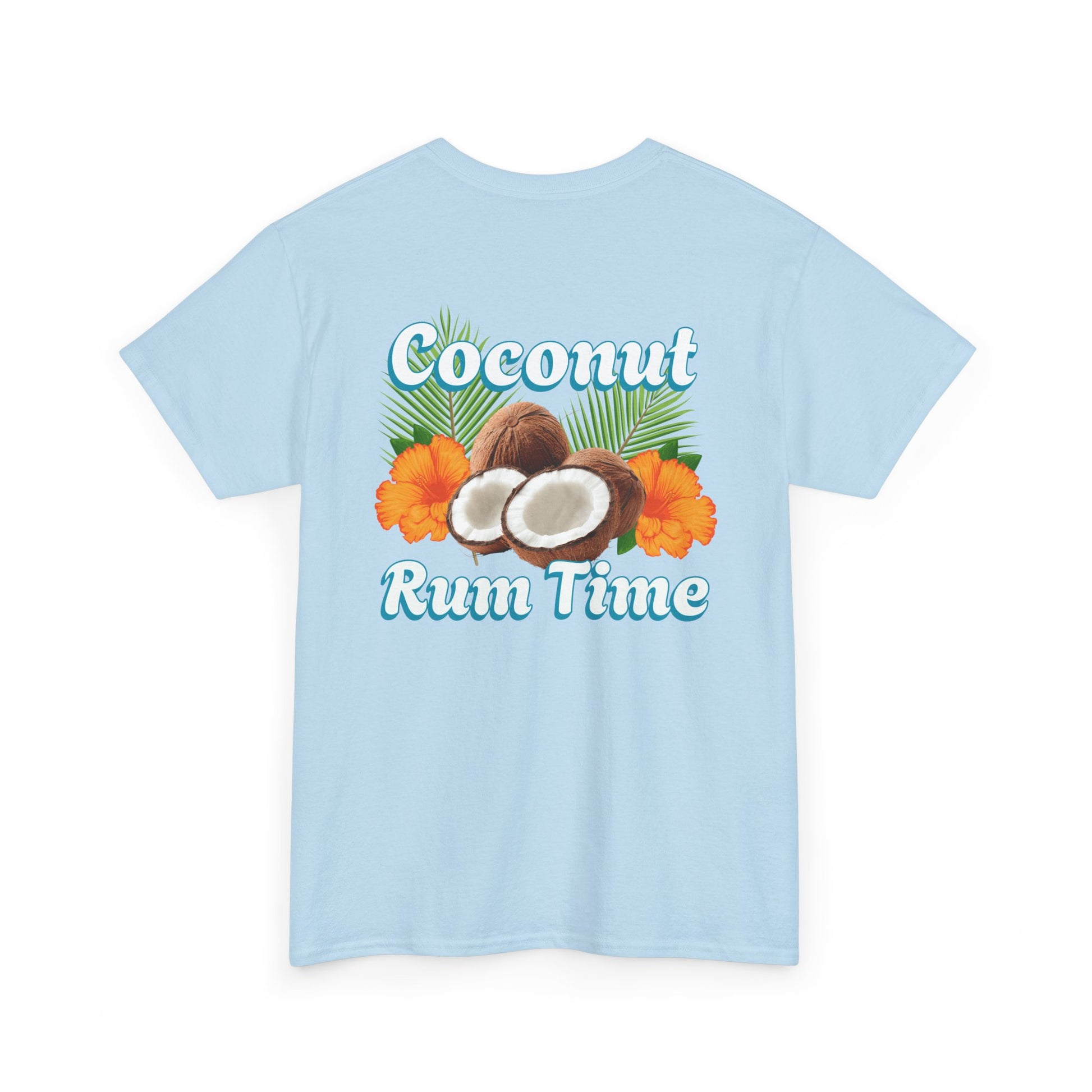 Coconut Rum Time Unisex Heavy Cotton Tee at Caribbean Rays