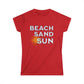 Beach Sand Sun Women's Tee - Sun Vacation Shirt
