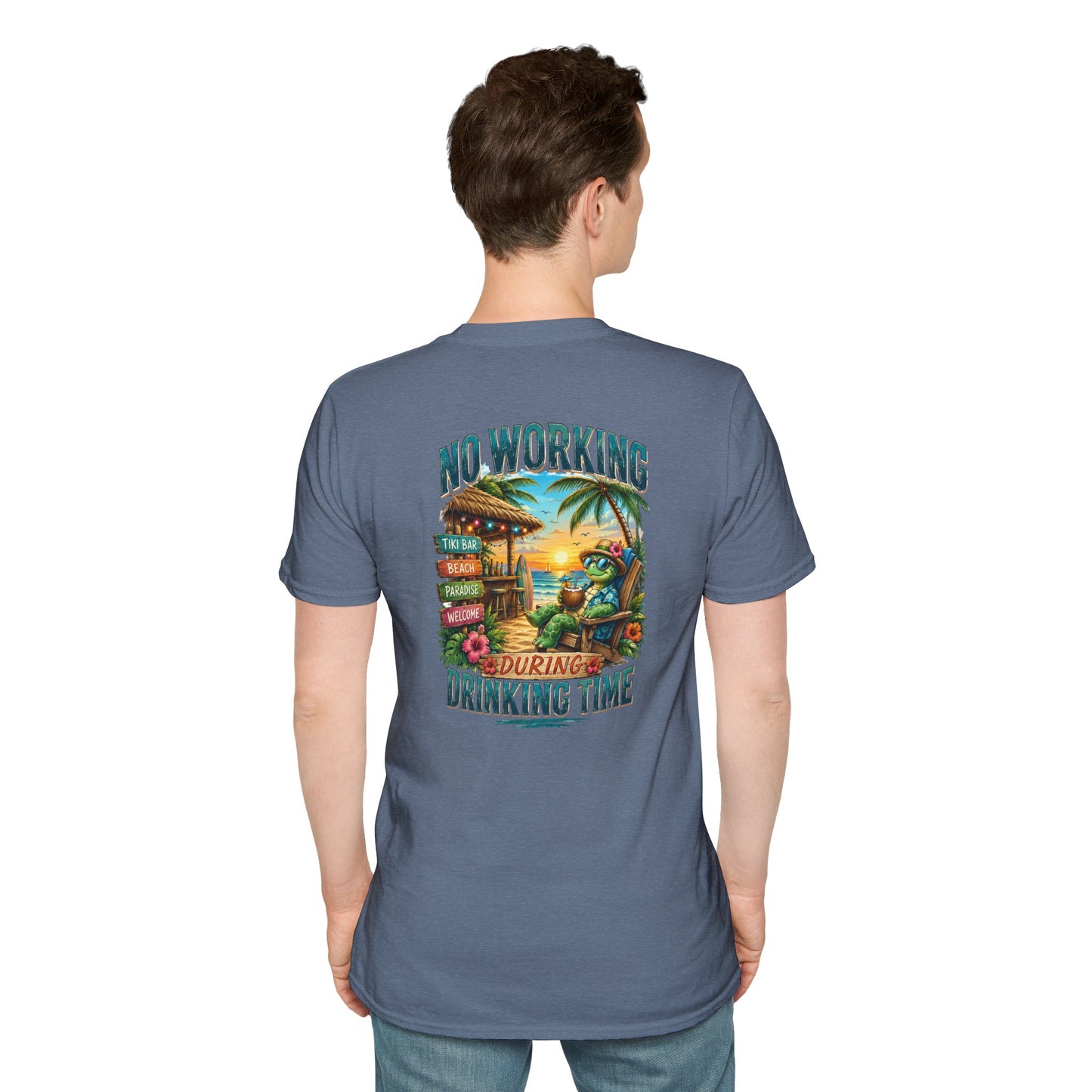 No Working During Drinking Time Unisex Softstyle T-Shirt