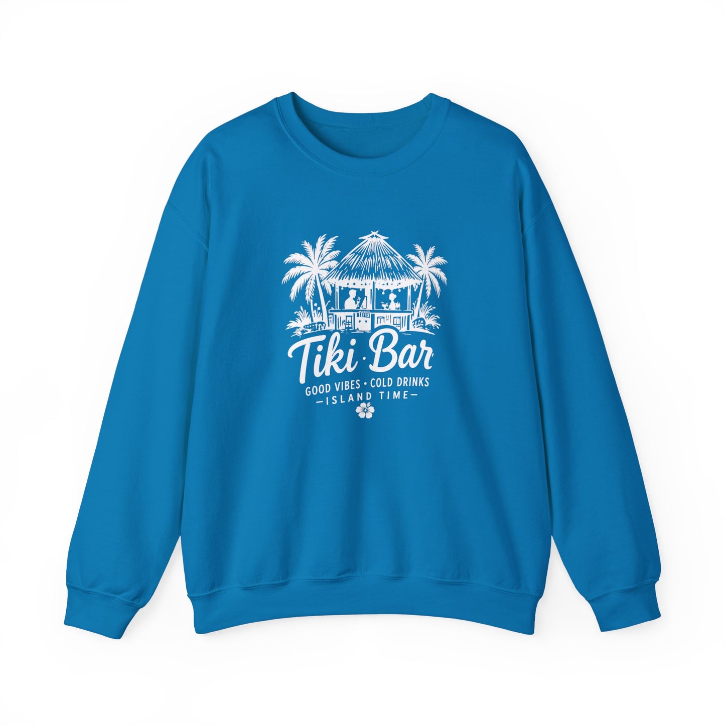 Tiki Bar Crewneck Sweatshirt – Island Vibes Graphic Pullover