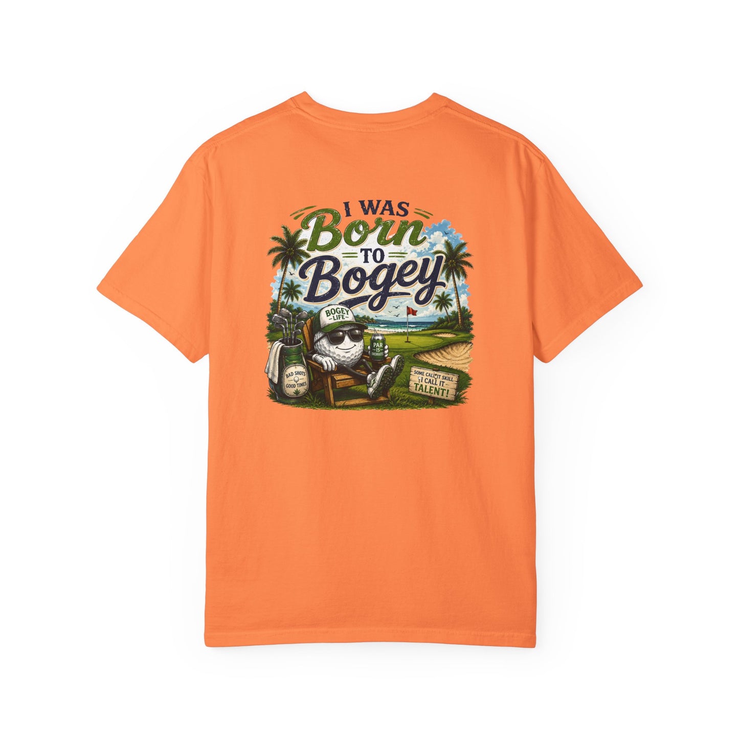 Born to Bogey T-Shirt — Retro Golf Skull Graphic Tee