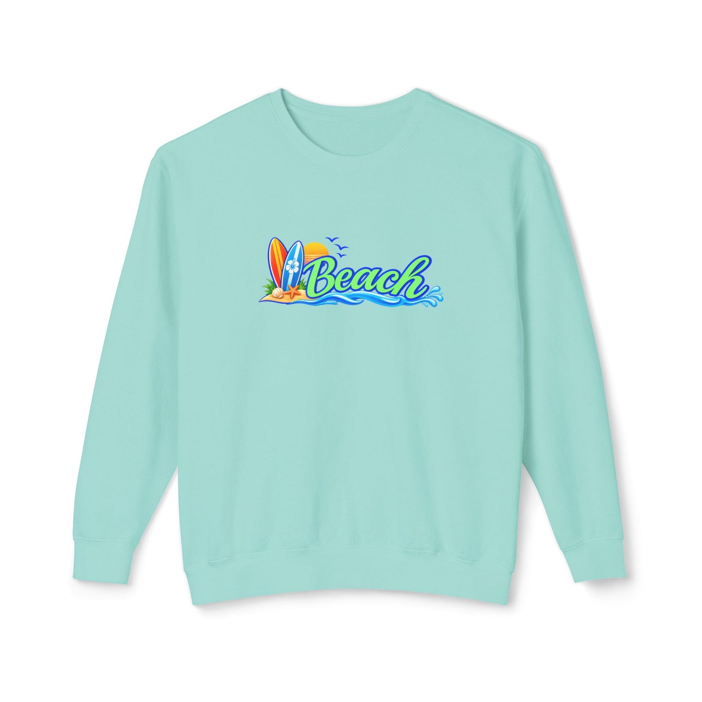 Beach Surf Vibes Crewneck Sweatshirt- Comfort Colors®