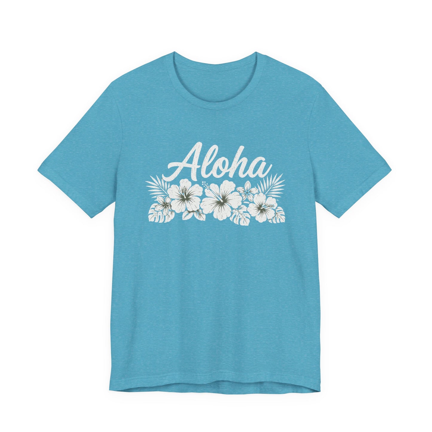 Aloha Floral T-Shirt — Hawaiian Hibiscus Vacation Tee