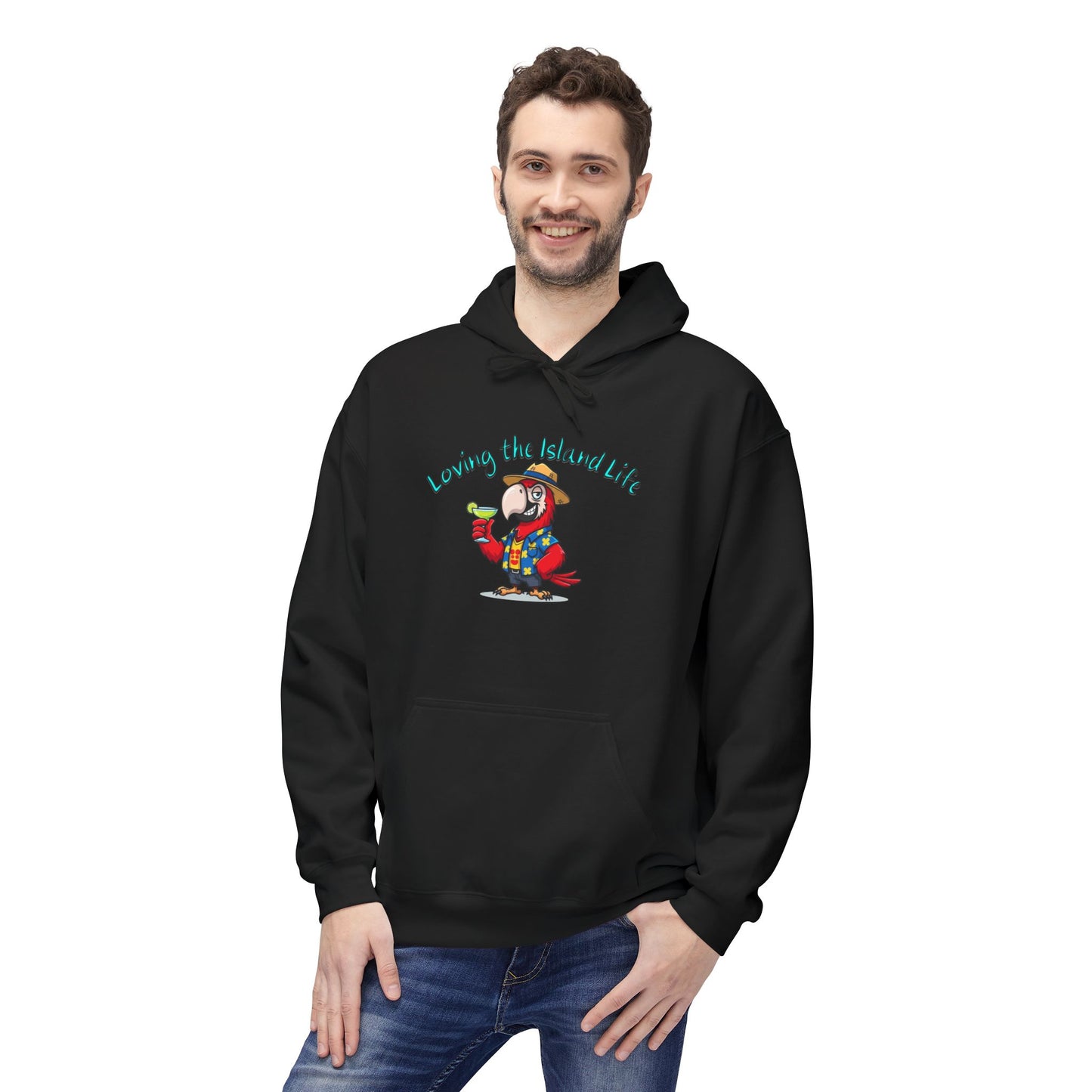 Loving the Island Life Hoodie — Tropical Beach Vacation Pullover